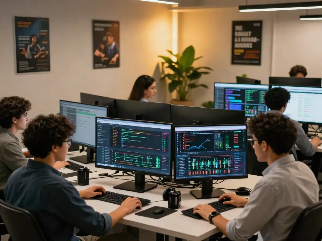 Essor Invexaro, plateforme de trading automatisée, utilisateurs analysant des données en 2026.